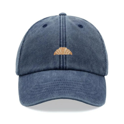 Croissant Printing Retro Washed Leisure Baseball Cap
