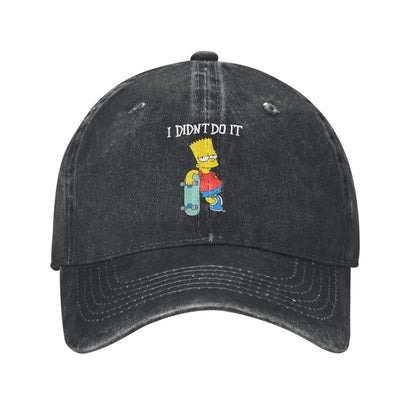 S Simpson Skateboard Casual Baseball Cap