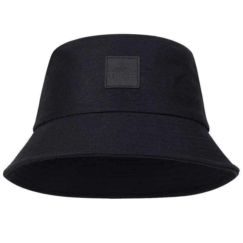 New York Leather Label Personality Bucket Hat