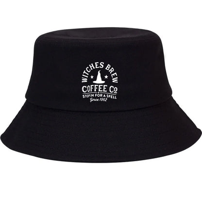 Customize Witches Brew Cotton Halloween Festival Streetwear Bucket Hat
