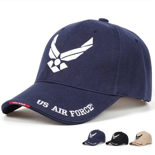 US Air Force V-Mark Embroidery Baseball Caps