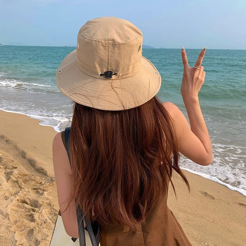 Unisex Solid Summer Bucket Hat