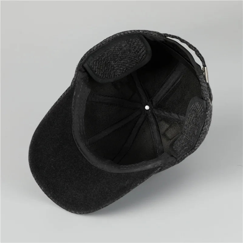 Winter Earflap Hip Hop Snapback Cap