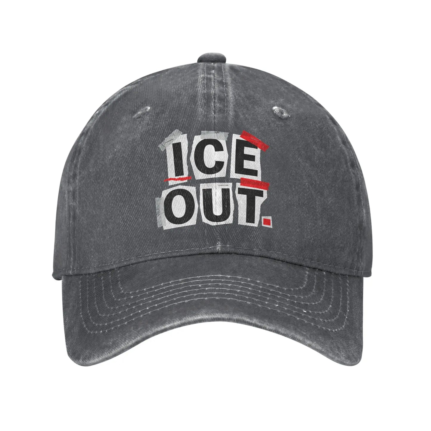 ICE Out Logo Cotton Adjustable Trucker Baseball Cap