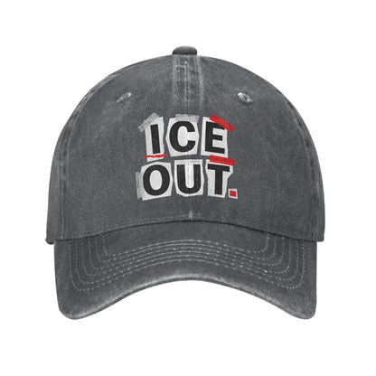 ICE Out Logo Cotton Adjustable Trucker Baseball Cap