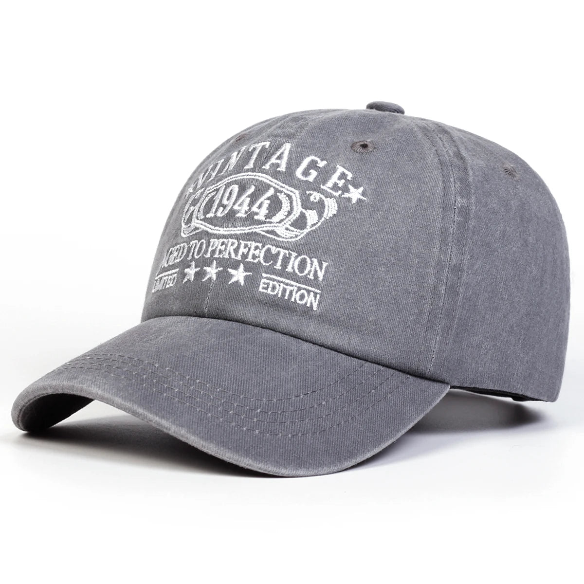 Unisex VINTAGE Letter Embroidery Wash Baseball Caps