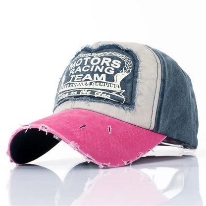 Multicolor Letter Patchwork Baseball Cap