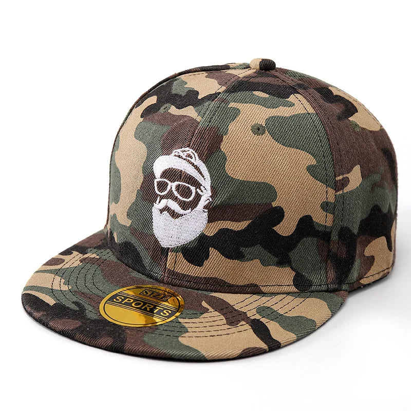 Bearded Uncle Embroidered Street HipHop Snapback Cap