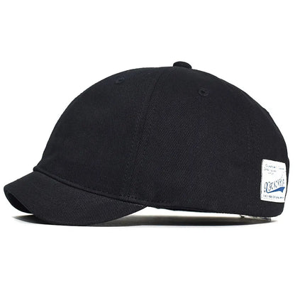 Short Brim Vintage Cotton Baseball Cap