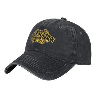 Booze Glory Skinhead Denim Outdoor Baseball Cap