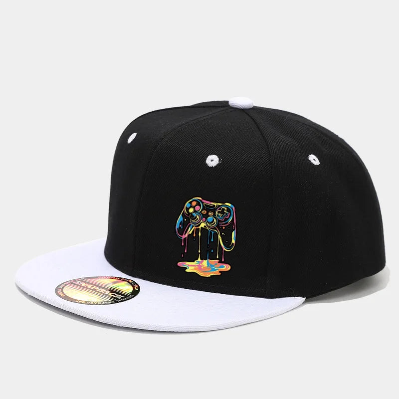 Two Color Block American Snapback Cap
