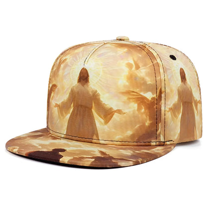 Jesus Print Trendy Street Snapback Cap