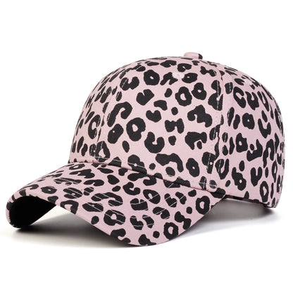 Unisex Leopard Print Adjustable Baseball Hat
