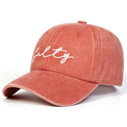 Unisex SALTY Letter Embroidery Baseball Caps