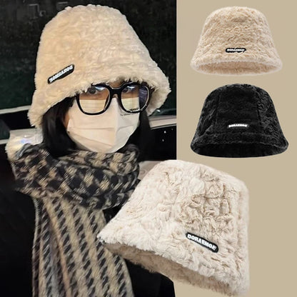 Warm Plush Furry Bucket Hat
