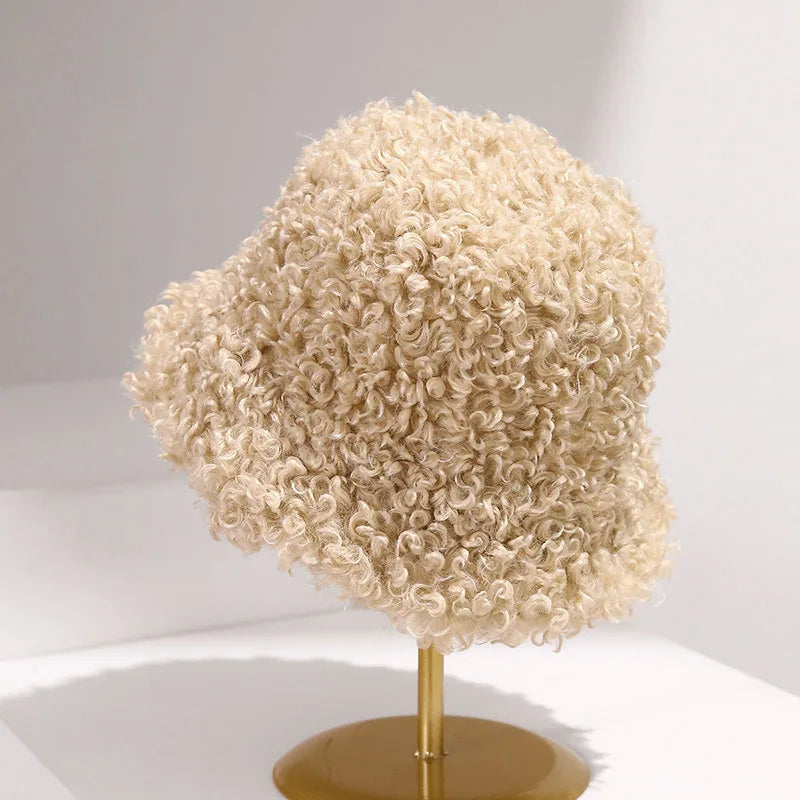 Versatile Faux Shearling Winter Fisherman Bucket Hat