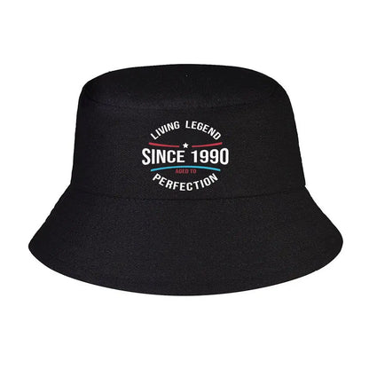 Living Legend 1990 Birthday Humor Bucket Hat