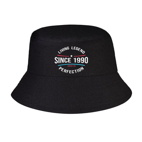 Living Legend 1990 Birthday Humor Bucket Hat