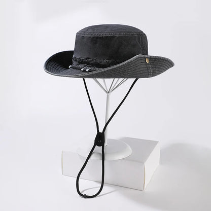Wide Brim Adjustable Outdoor Bucket Hat