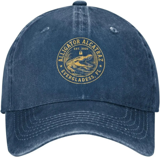 Alligator Alcatraz Low Profile Washed Baseball Cap