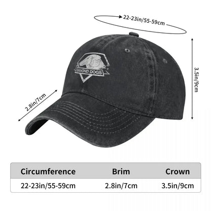 Diamond Dogs Metal Gear Solid Washed Baseball Cap