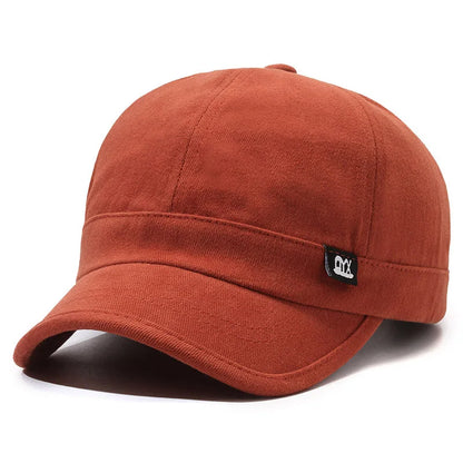 Vintage Short Brim Woven Baseball Cap