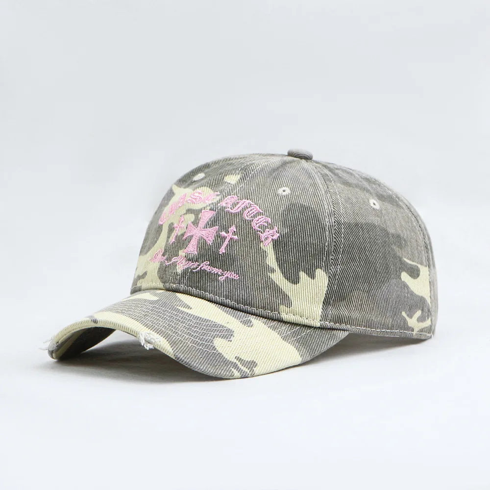 Cross-Stitch Camouflage Baseball Cap