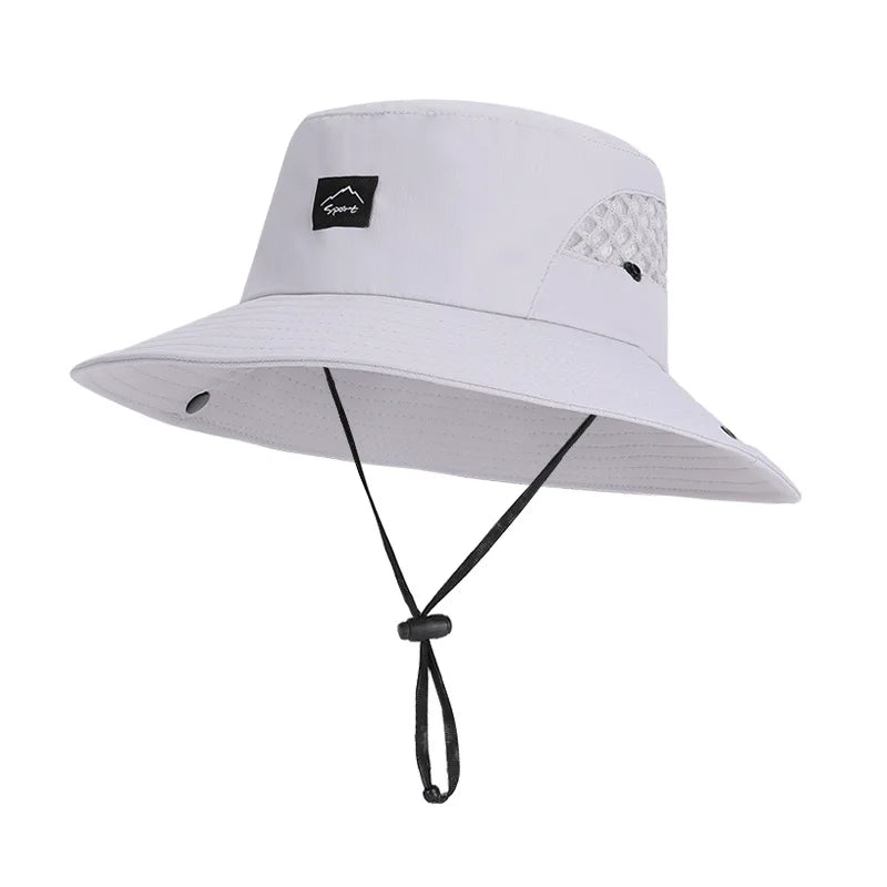 Unisex Outdoor UV Protection Wide Brim Bucket Hat