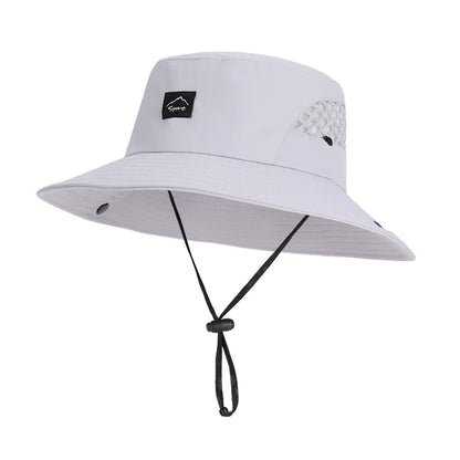 Unisex Outdoor UV Protection Wide Brim Bucket Hat