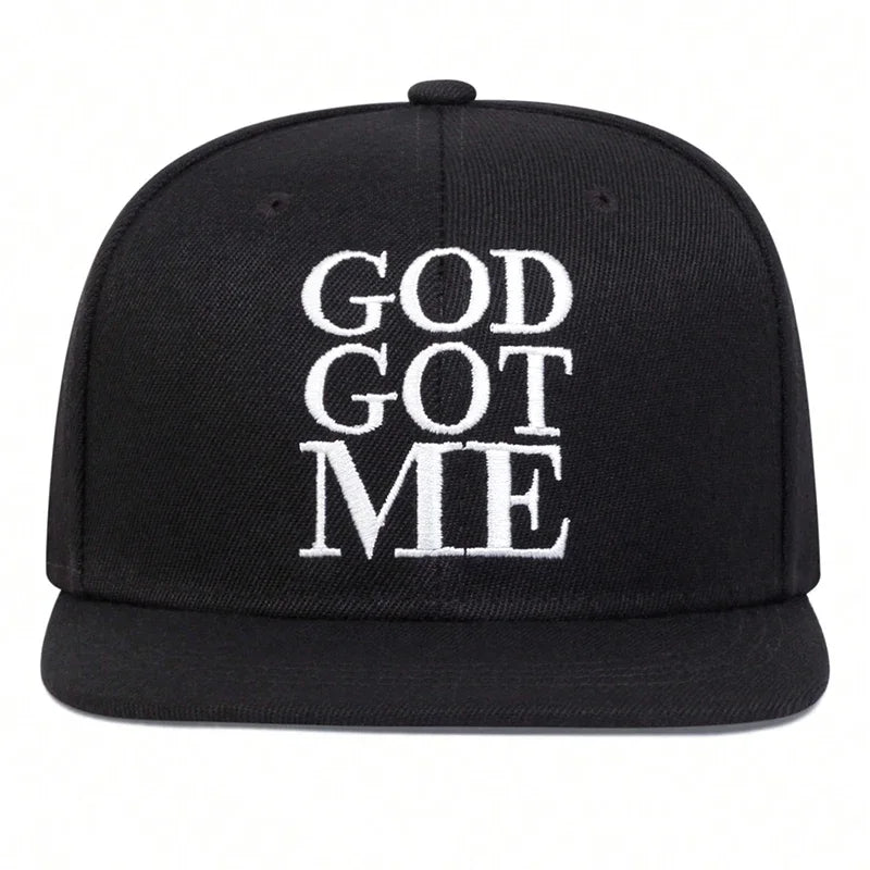 God Got Me Embroidery Snapback Cap