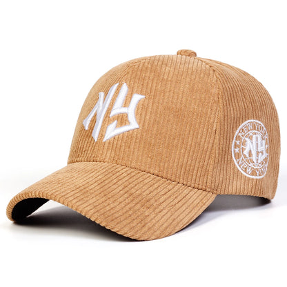 Unisex NG Letter Embroidery Corduroy Baseball Caps