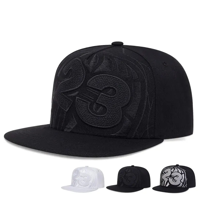 Unisex 23 Basketball Letter Embroidery Hip-hop Hats