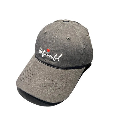 Love Embroidery Korean Style Trendy Baseball Cap