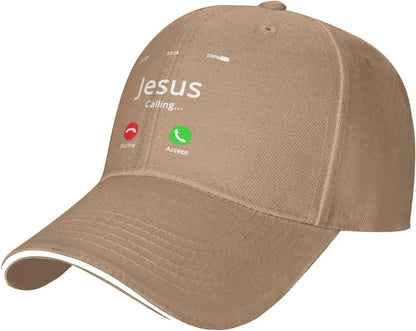 Jesus Is Calling Graphic Pink Baseball Cap