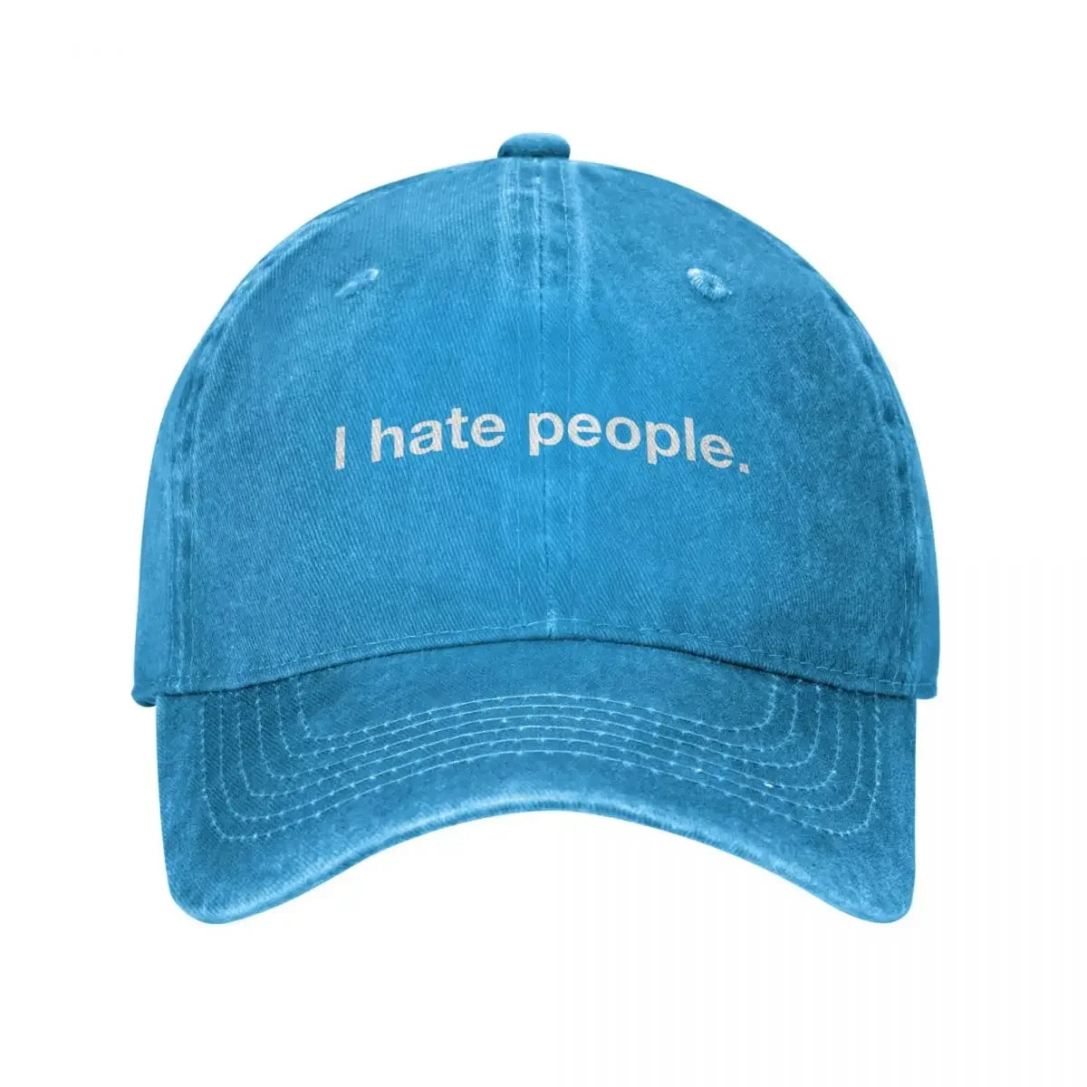 Vintage I Hate People Cotton Baseball Cap