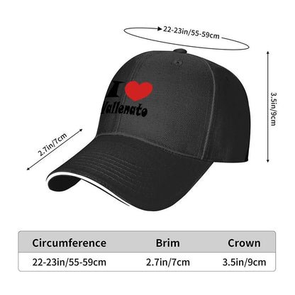 I Love Vallenato Fashion Beach Baseball Cap