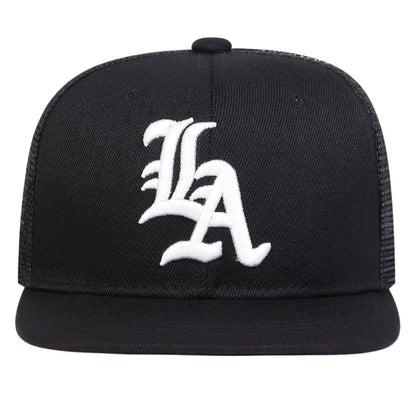 Alphabet Embroidery Snapback Hat Unisex