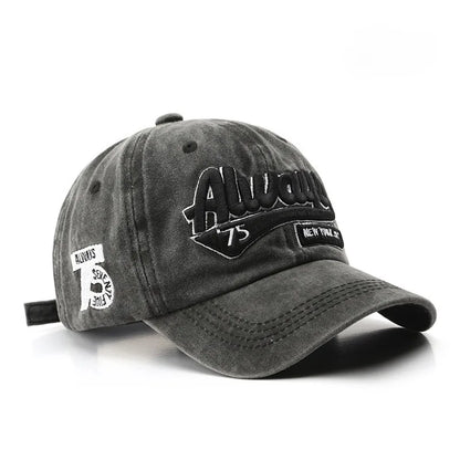 Always 3D Embroidery Vintage Baseball Cap