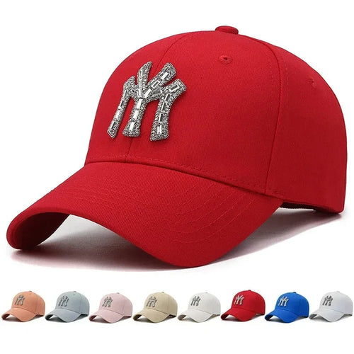 Rhinestone Spring Autumn Baseball Cap