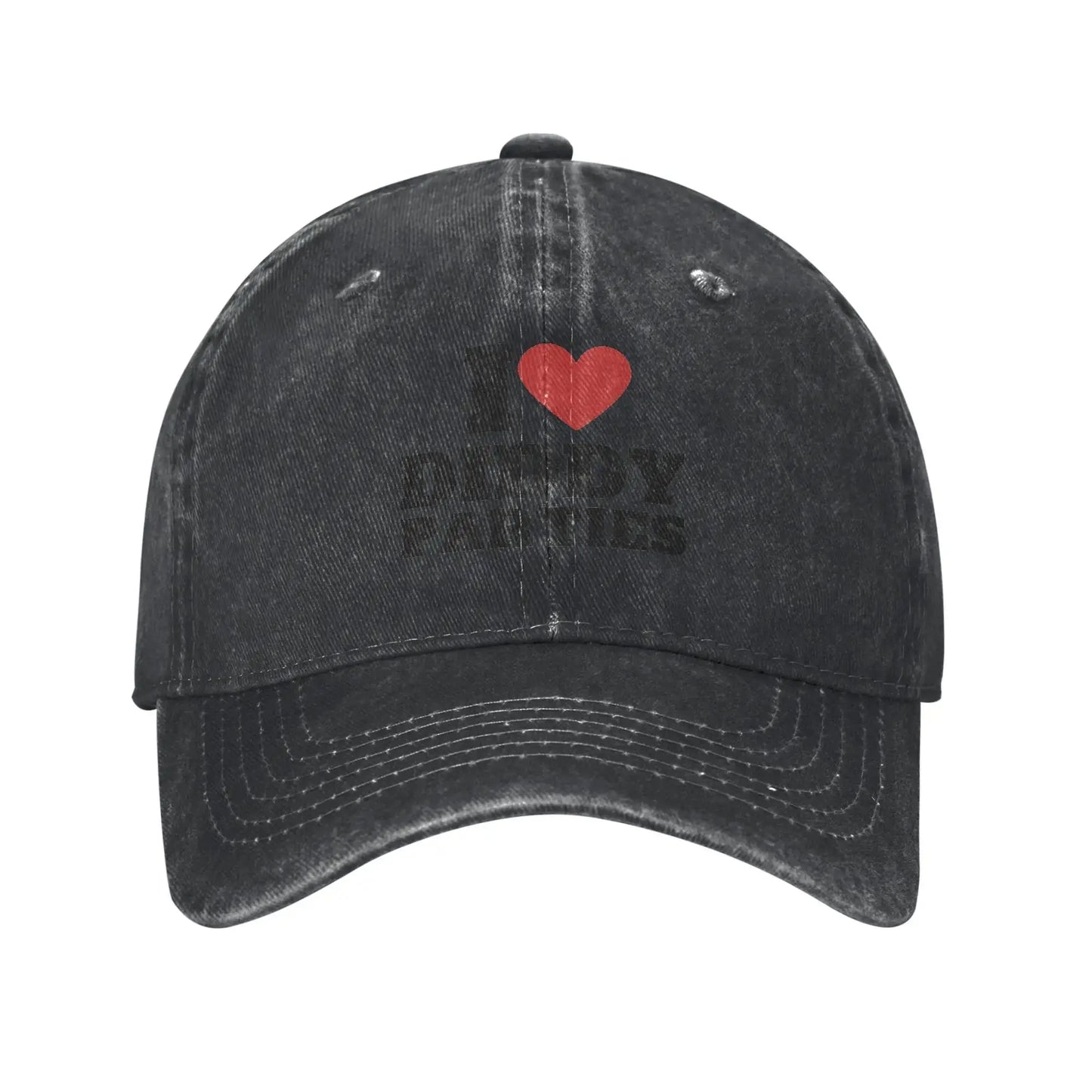 I Love Diddy Parties Washed Trucker Baseball Cap