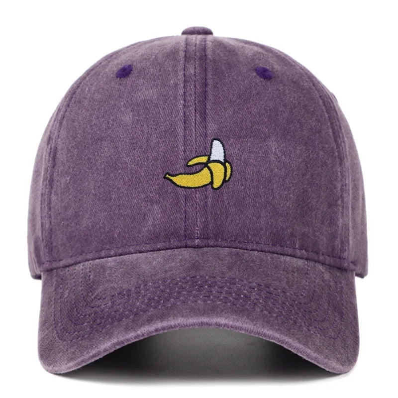Banana Embroidered Outdoor Sunshade Baseball Cap