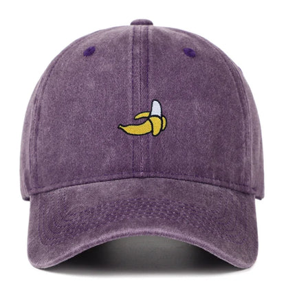 Banana Embroidered Outdoor Sunshade Baseball Cap