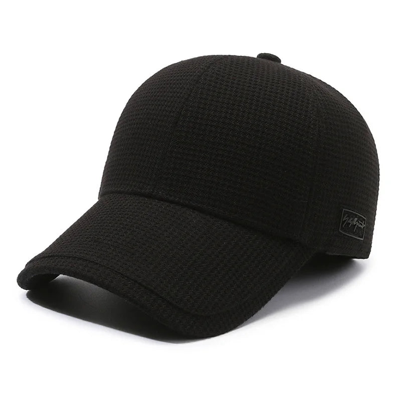 Winter Fleece Lined Windproof Earflap Baseball Cap