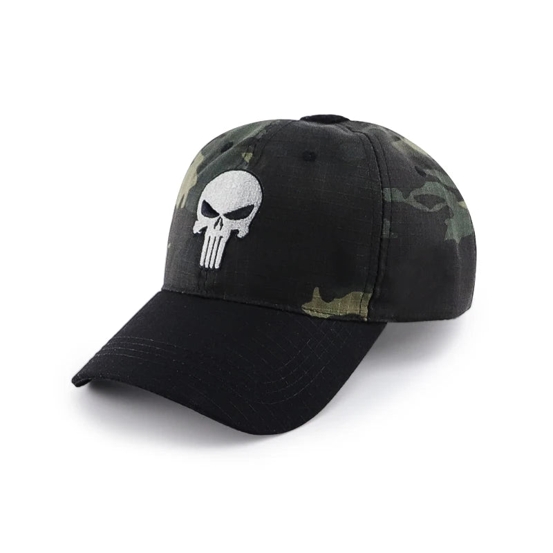 Tactical Skull Trucker Snapback Baseball Cap