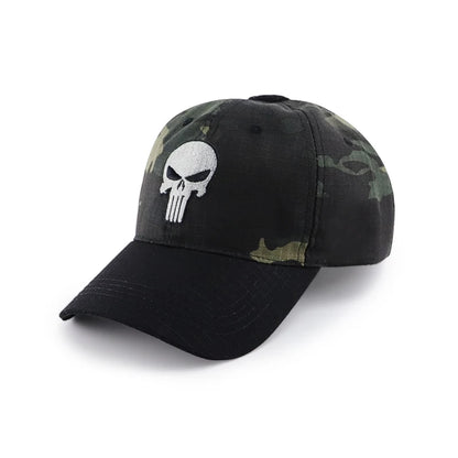 Tactical Skull Trucker Snapback Baseball Cap