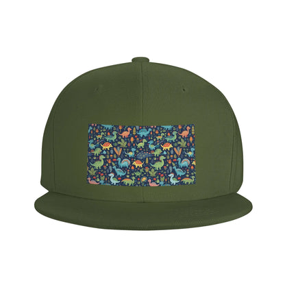 Cartoon Cute Dinosaur Pattern Snapback Cap