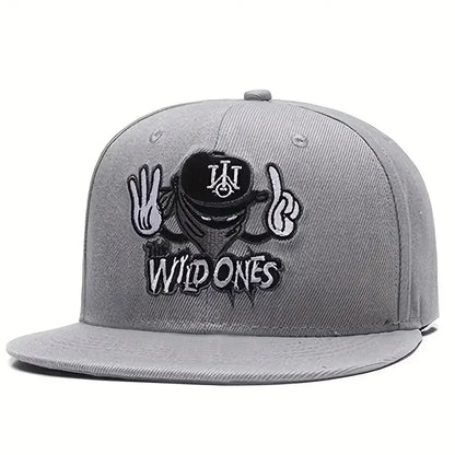 Unisex Embroidered Ninja Letter Hip-hop Baseball Cap