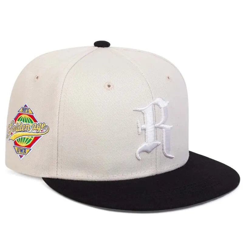 Gothic Letter R Embroidery Hip-hop Hats