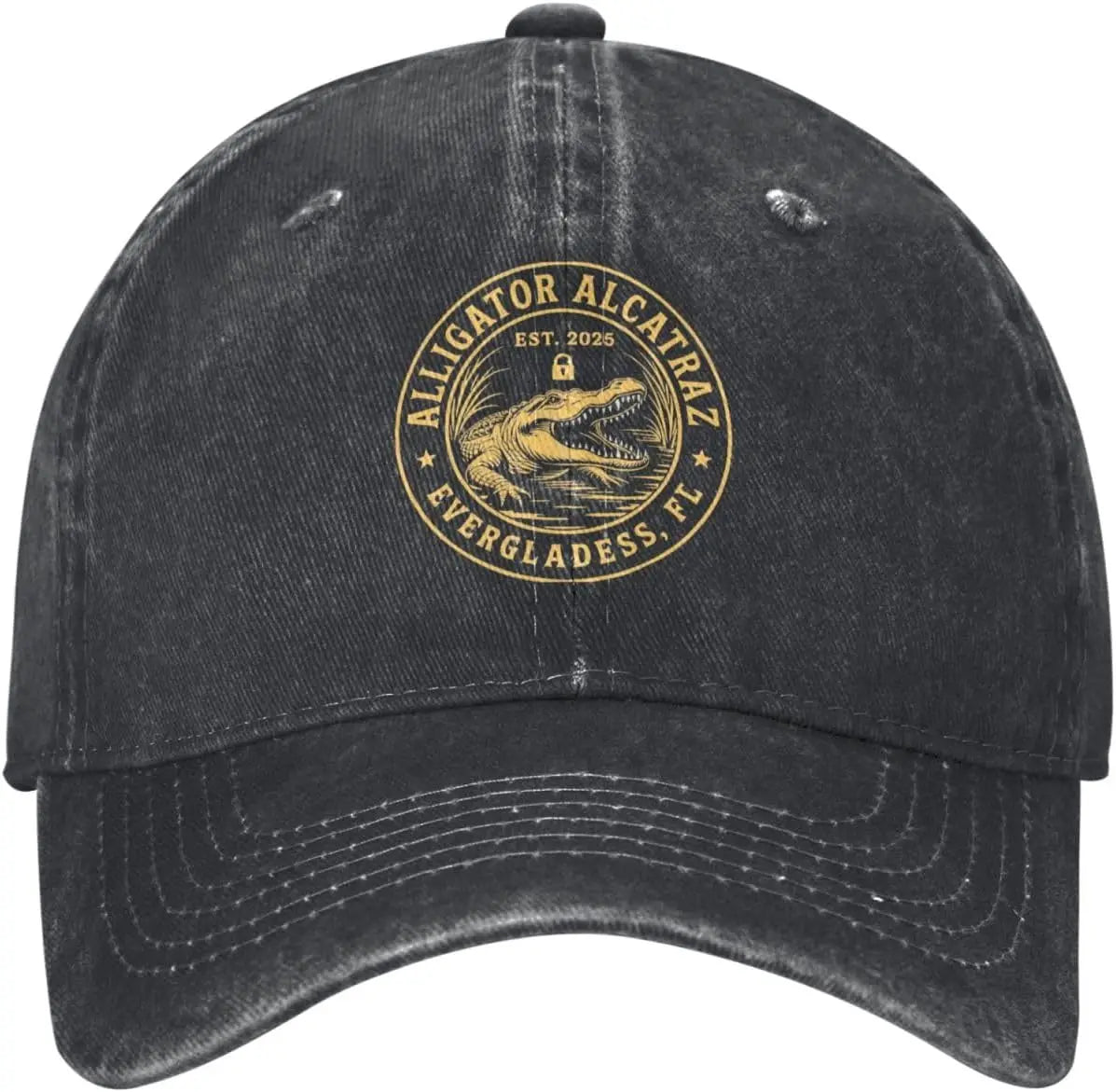 Alligator Alcatraz Low Profile Washed Baseball Cap