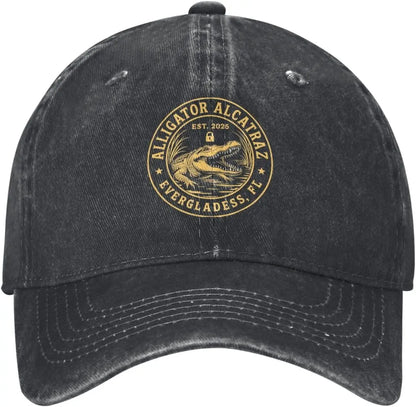 Alligator Alcatraz Low Profile Washed Baseball Cap